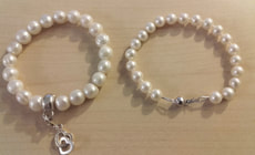 Hand knotted pearl bracelet repairs.