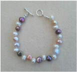 Custom made freshwater pearl bracelet.